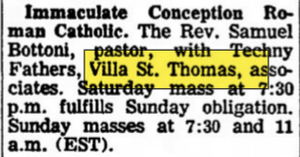 Villa St. Thomas (Funks Northern Holiday Resort) - Aug 1973 Article